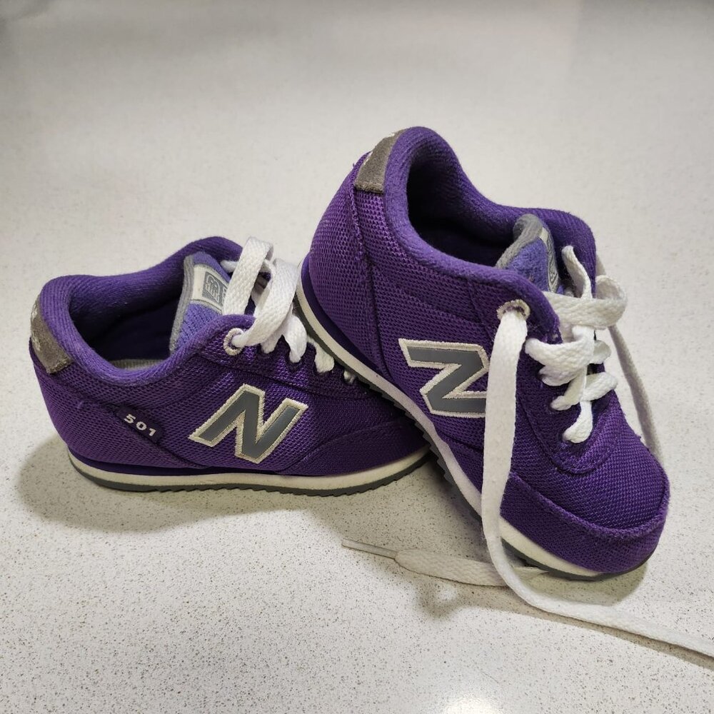 New Balance 501 Baby Sneakers Size 6.5 Purple